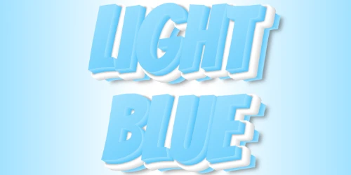 Light Blue Text