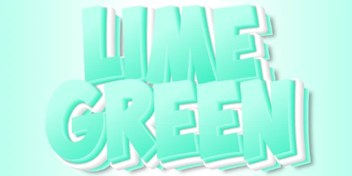 Lime Green Text